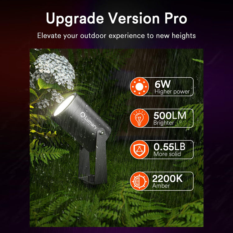 Lumary Smart RGBAI Landscape Lights Pro 36W 3000LM 65ft (6 Pack)