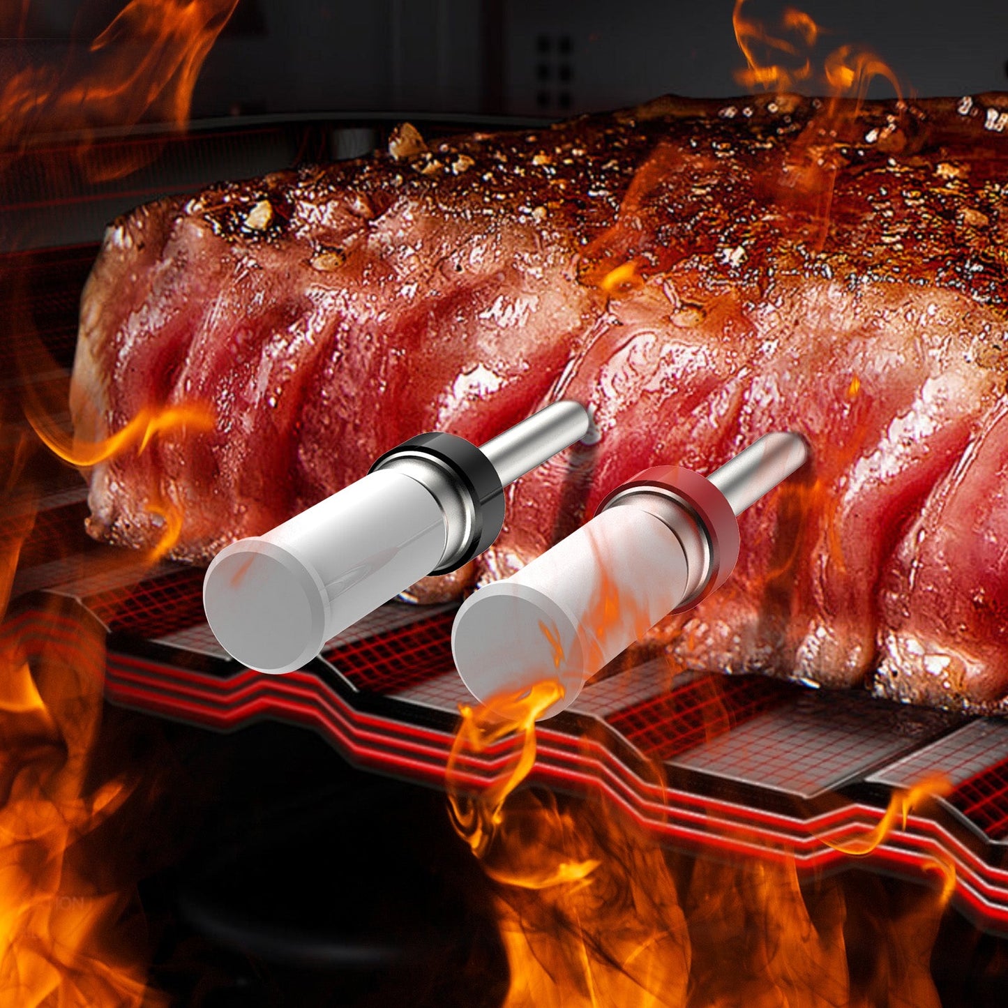 ARMEATOR B2 Aligned 2 Probes Wireless Meat Thermometer