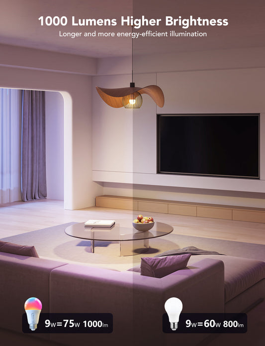Refurbished Govee Smart A19 LED Light Bulbs