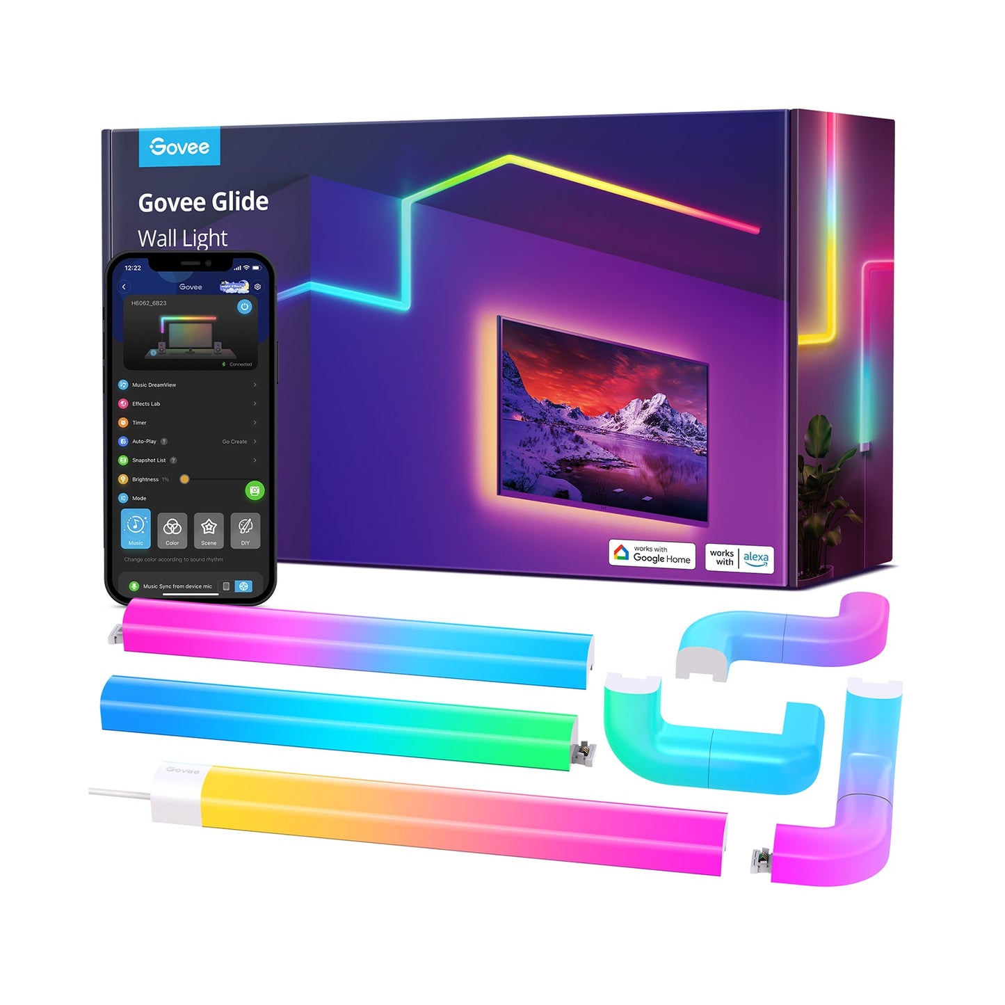 Govee Glide RGBIC 3D Wall Light