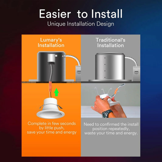 Lumary Smart Wi-Fi - Luz empotrada RGB LED de 4 pulgadas (8 unidades)