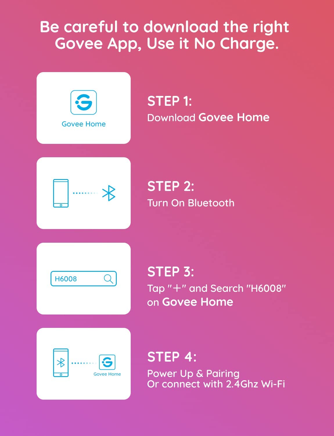 Refurbished Govee Smart LED Bulb-2 Pack