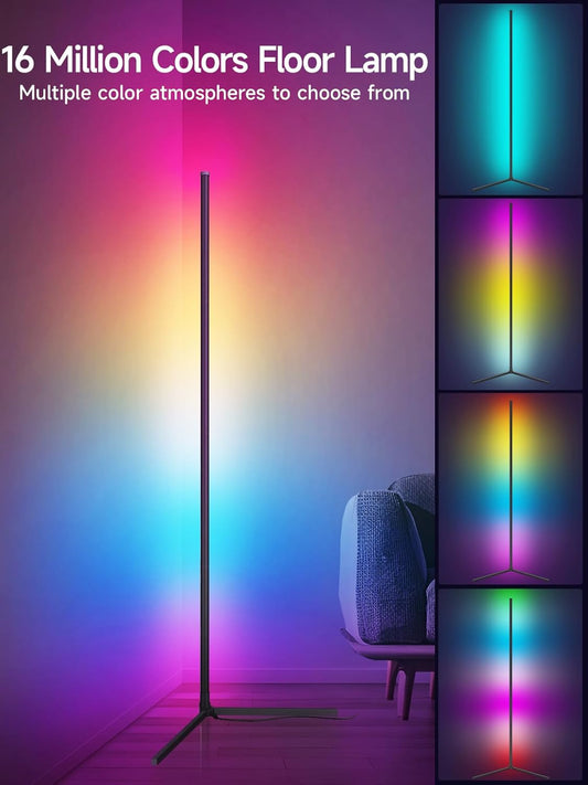 BKC 16 Million Colors LED Corner Lamp with Music Sync, App control