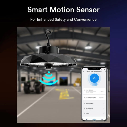 Foco LED Lumary UFO de gran altura con sensor de movimiento (100/150/200 W)