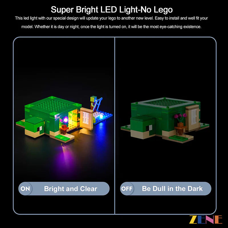 Light Kit for LEGO Turtle Beach House #21254
