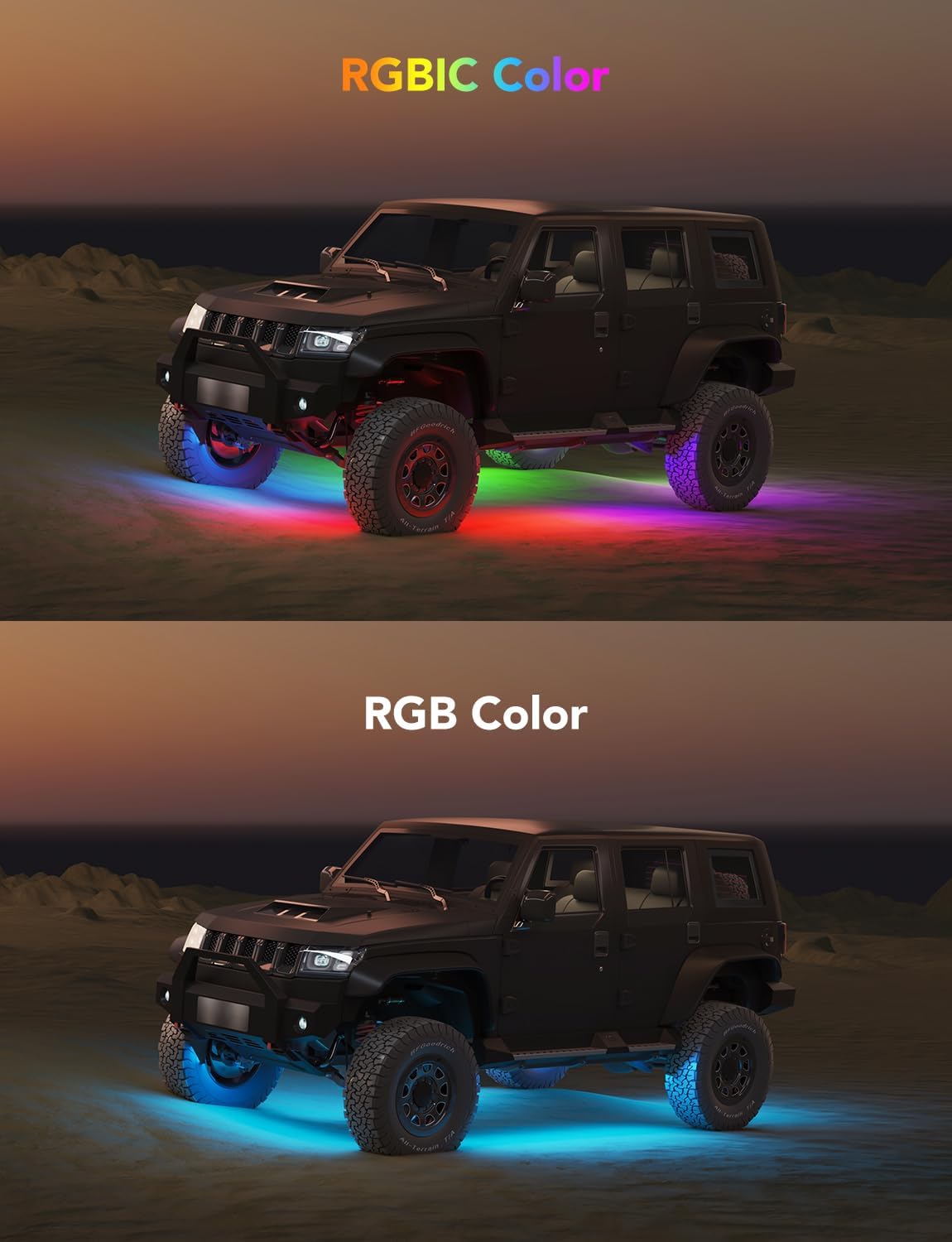 Refurbished Govee RGBIC Car Underglow Lights