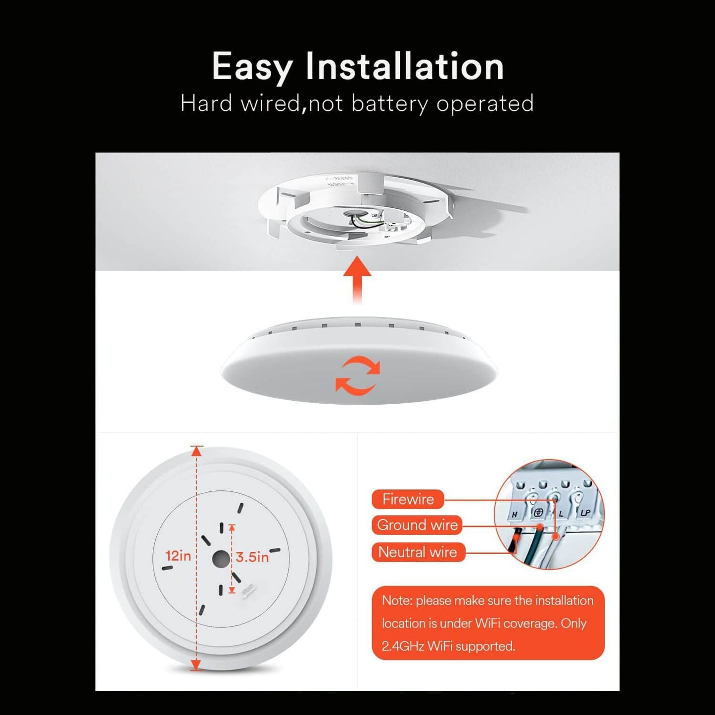 Lumary UFO Smart Ceiling Light with RGBAI Ambiance Backlight 2PCS