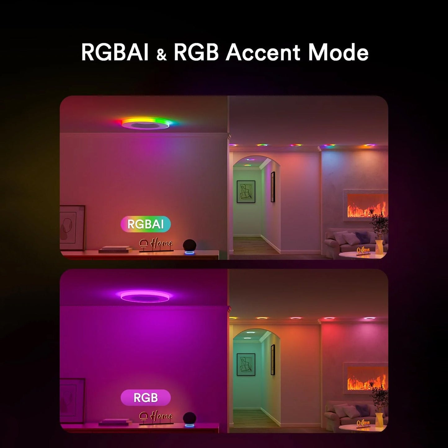 Lumary Smart RGBAI Can Light with Gradient Accent Night Light
