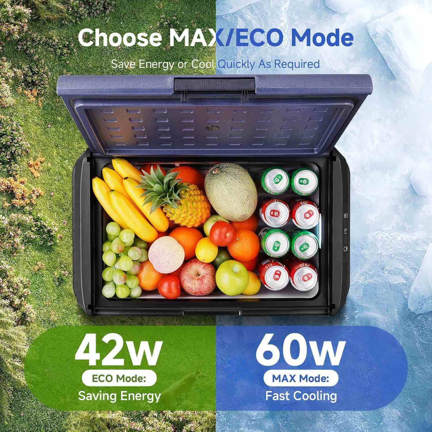 Bodegacooler Electric Cooler Portable Fridge Freezer IPX4 Rating Water Resistant 26/65qt