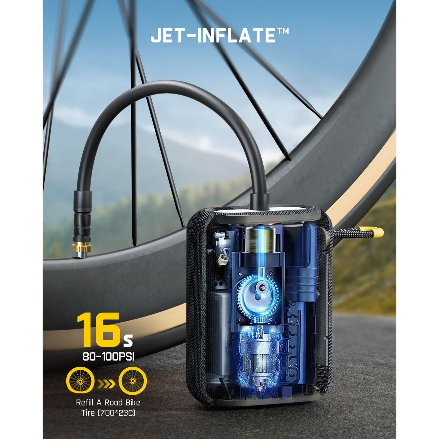 مضخة دراجة محمولة Fanttik X8 Ace