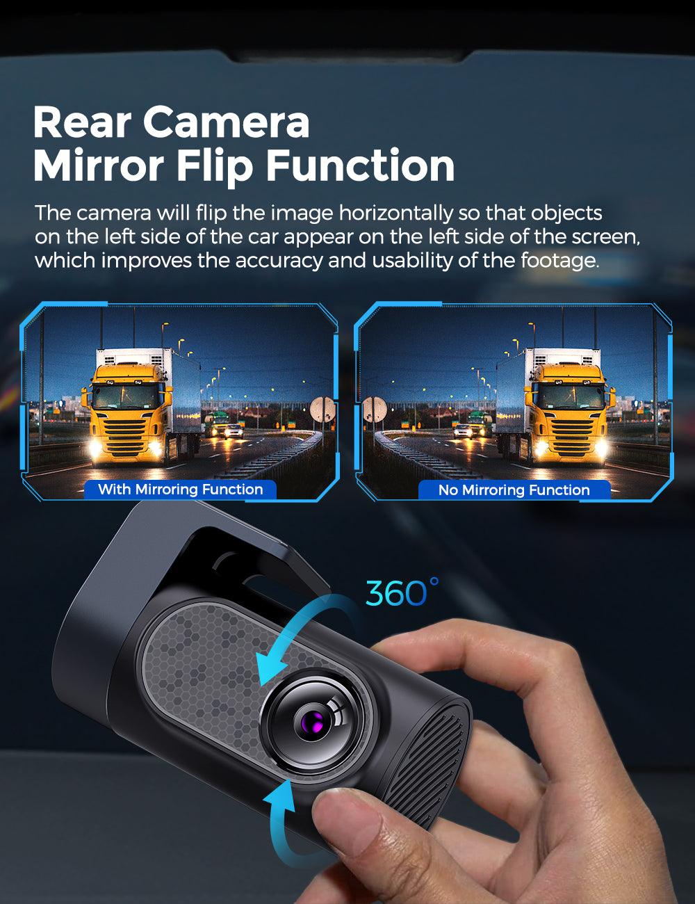AZDOME M550 Pro 2CH Dash Cam 4K with 3.19'' Screen IR Night Vision 24H Parking Mode