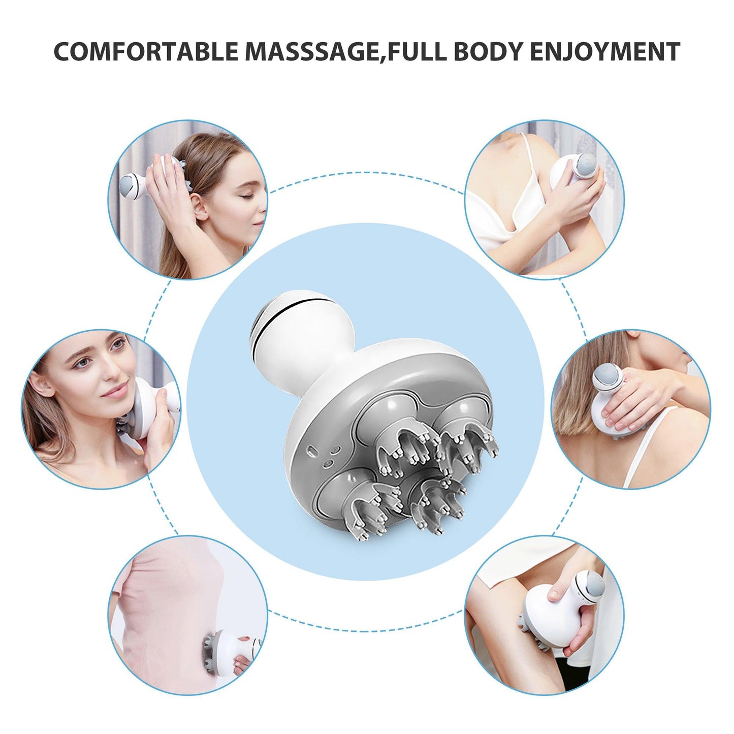 Comfier Cordless Hair Scalp Massager, head massager for Hair Growth, Deep Clean and Stress Relax CF-4902