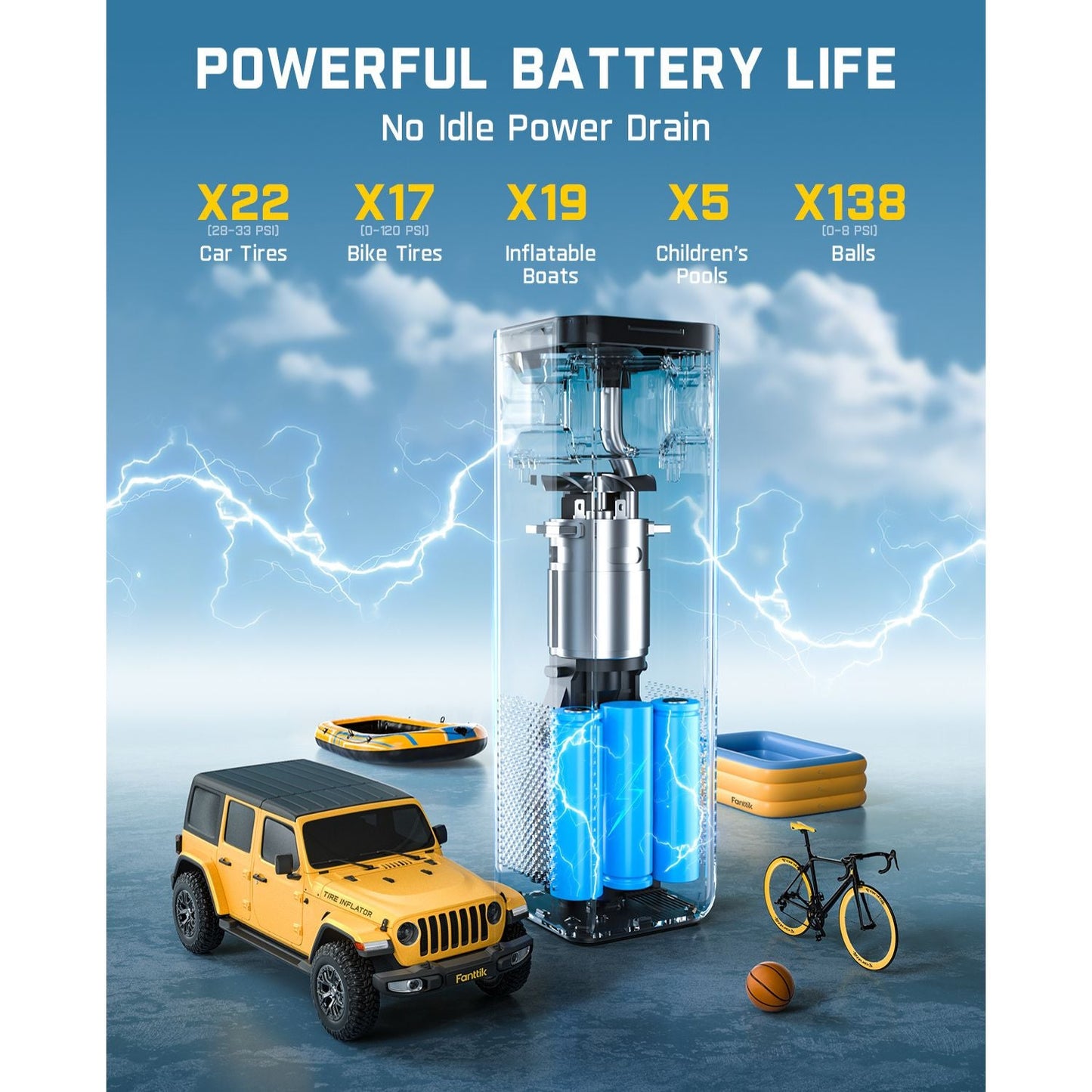 منفاخ إطارات Fanttik X10 Cross