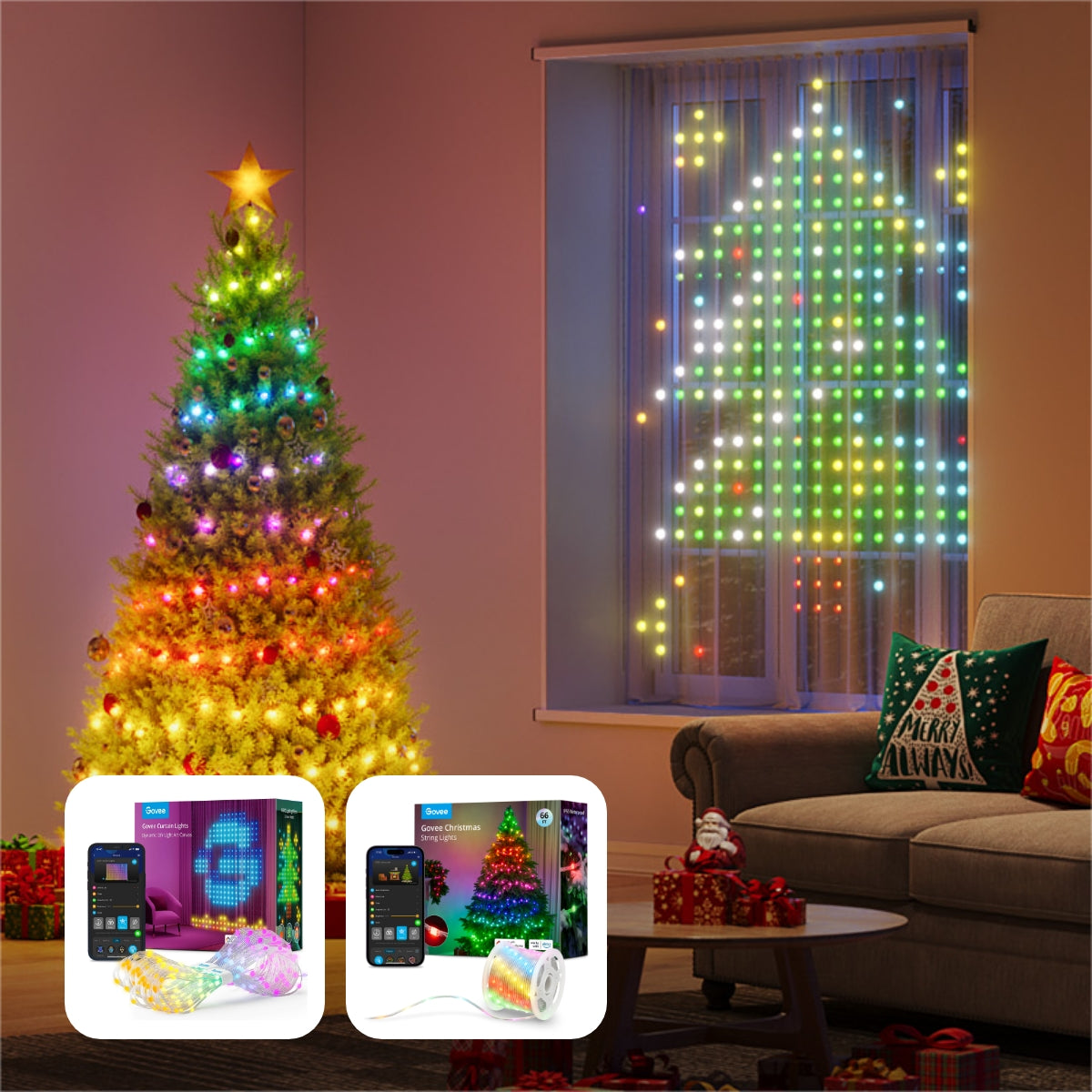 Govee Curtain Lights
