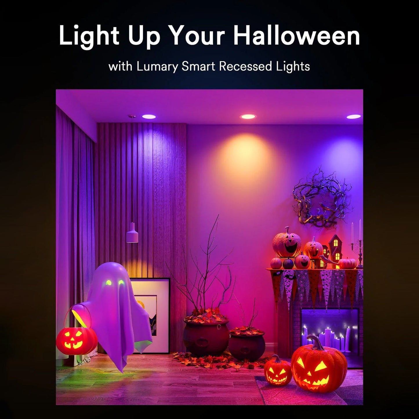 Lumary Wi-Fi Smart Canless Recessed Lighting 3 inch