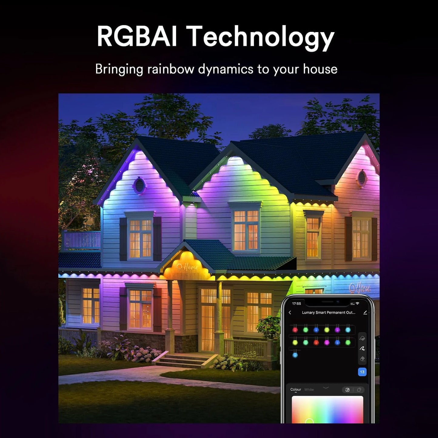 Lumary RGBAI Permanent Outdoor Lights Pro