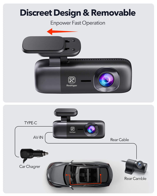 Redtiger F9 Mini Dash Cam