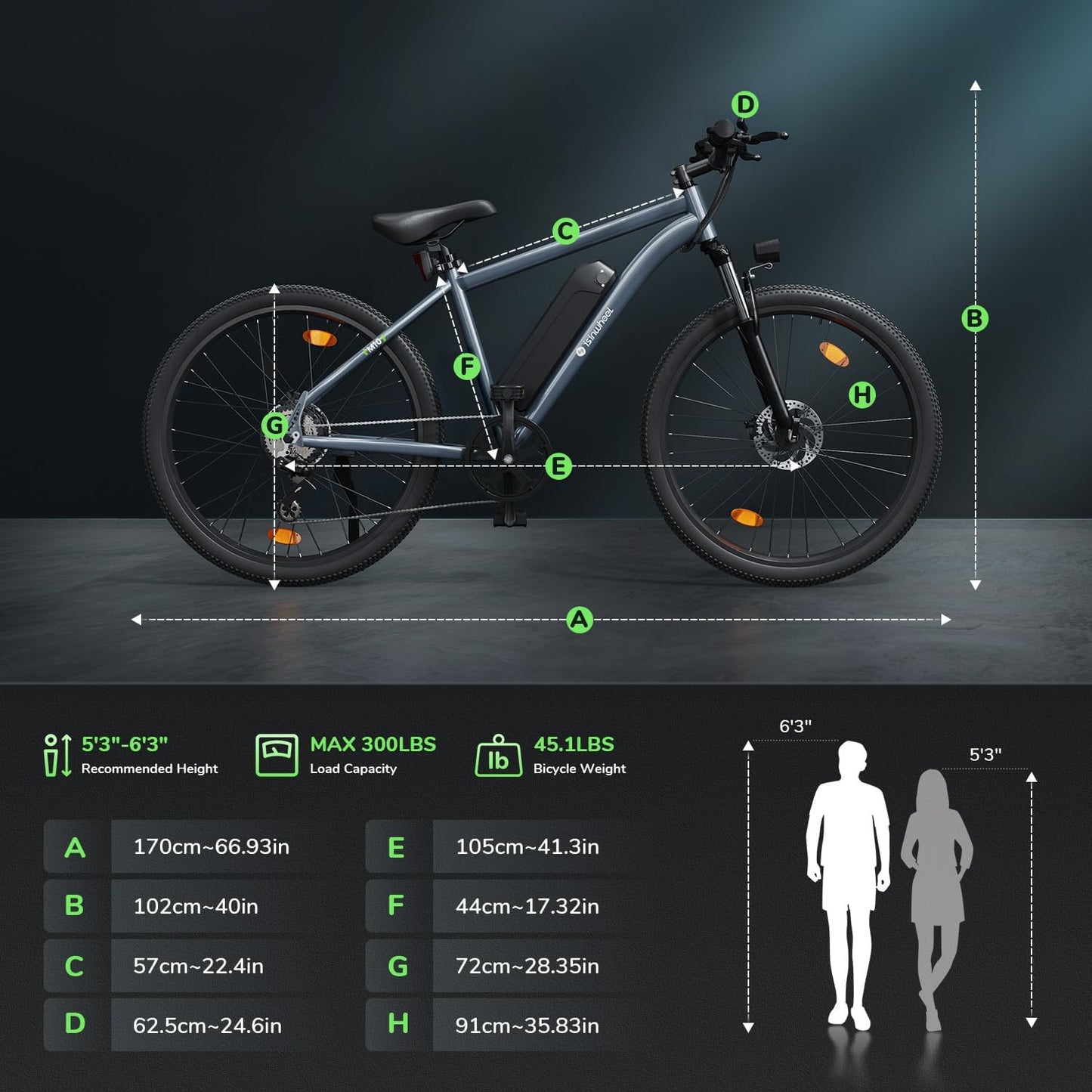 isinwheel M10 500W Electric Commuter Bike