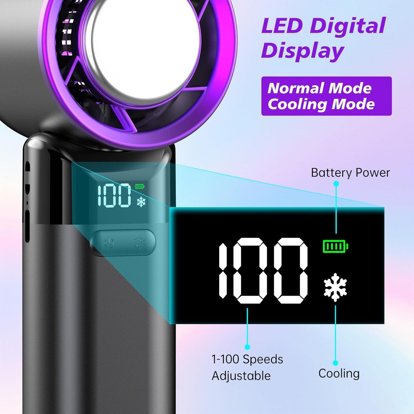 BKC Foldable Portable Handheld Cooling Fan