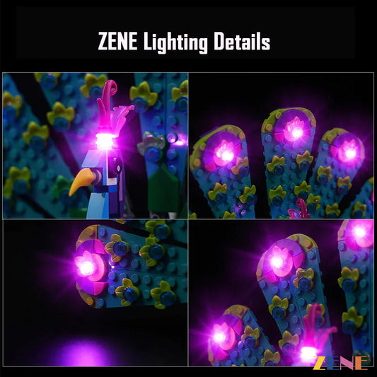 طقم إضاءة لطاووس ليغو الغريب رقم 31157