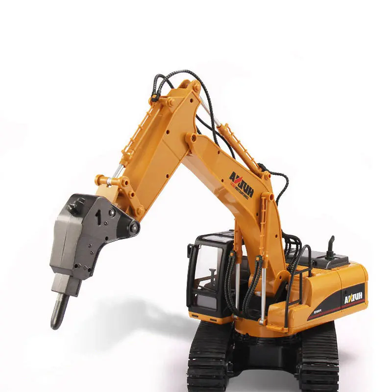 Huina 1560 Alloy RC Excavator Gravel Car 2.4G 1:12 16 Channels RC Car Toys