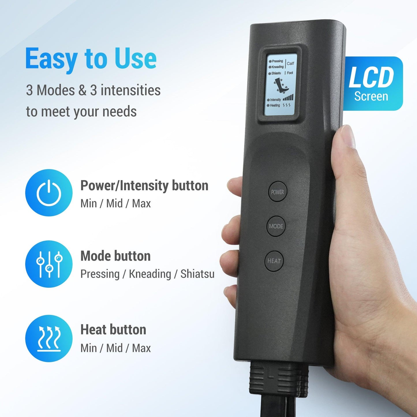 جهاز تدليك الساق المريح لتخفيف الألم، جهاز ضغط الساق CF-7204B
