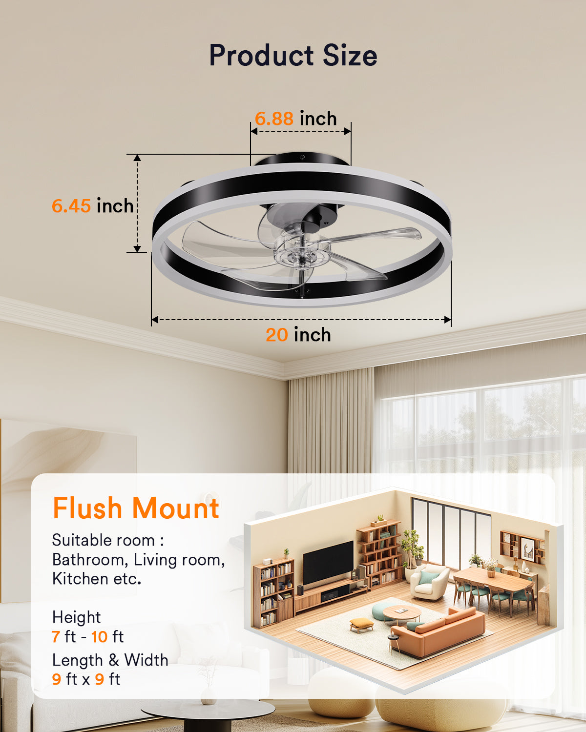 Lumary Smart Ceiling Fans with Lights