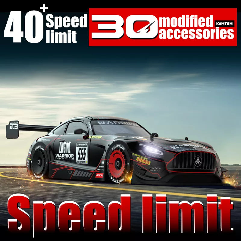 KAMTOM KM1601 Black Series RC Drift Car 1:16 4WD Drift Model Car High Speed Racing Car With Light