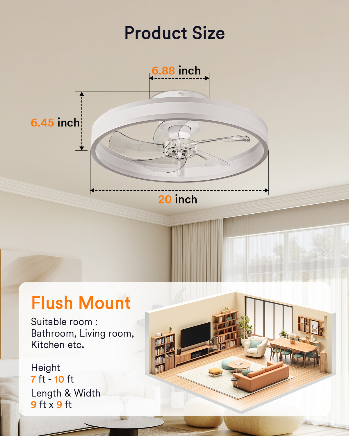 Lumary Smart Ceiling Fans with Lights
