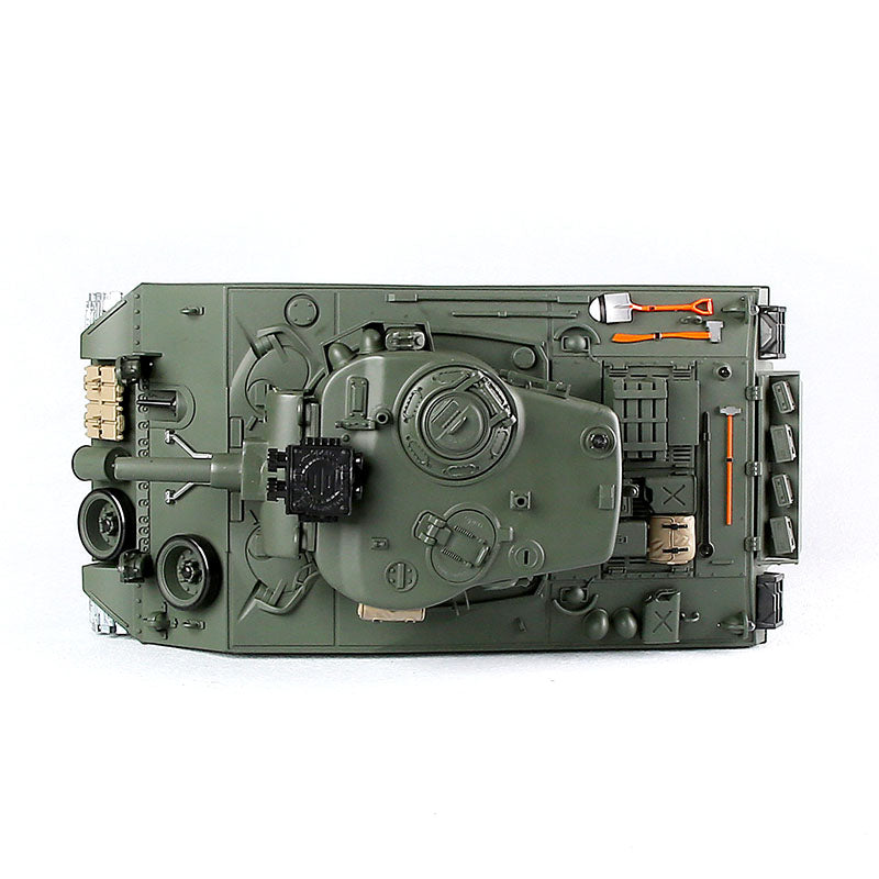 RC Tank American M4A3 ZY 828 PRO 1:18 RC Car Metal Track Metal Road Wheels Electric Charging Battle RC Car Toy