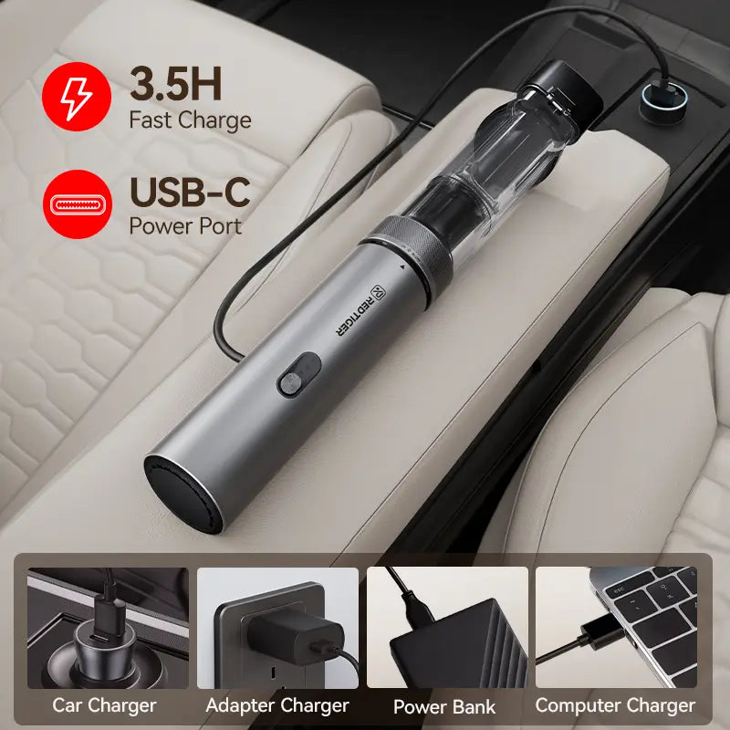 REDTIGER Car Vacuum Wireless Portable Handheld 21000PA