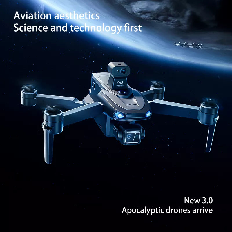 SMRC S840 PRO Titanium Gray 8K Drone 3-Axis Gimbal EIS Camera Intelligent Obstacle Avoidance 5G GPS Quadcopter with Screen Remote Control