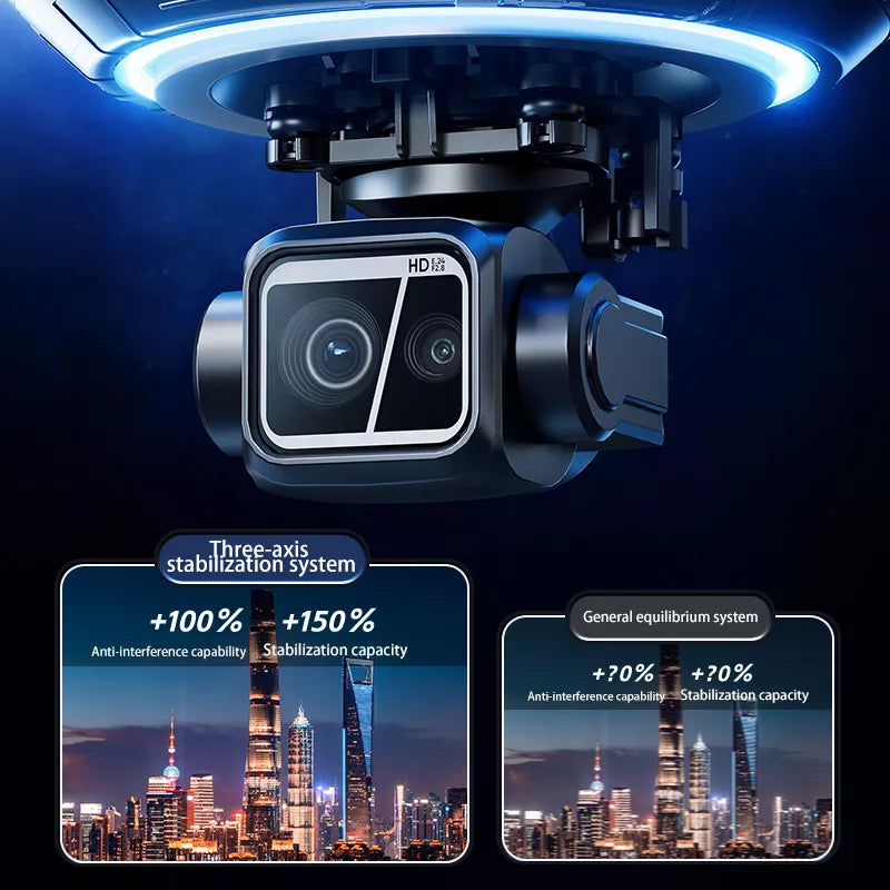 SMRC S840 PRO Titanium Gray 8K Drone 3-Axis Gimbal EIS Camera Intelligent Obstacle Avoidance 5G GPS Quadcopter with Screen Remote Control
