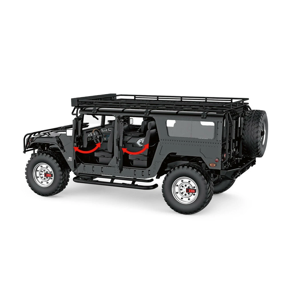 HG P415 1/10 RC Coche 4x4 16CH Hummer 2.4G Versión de aleación Modelo Camión Juguetes Regalos