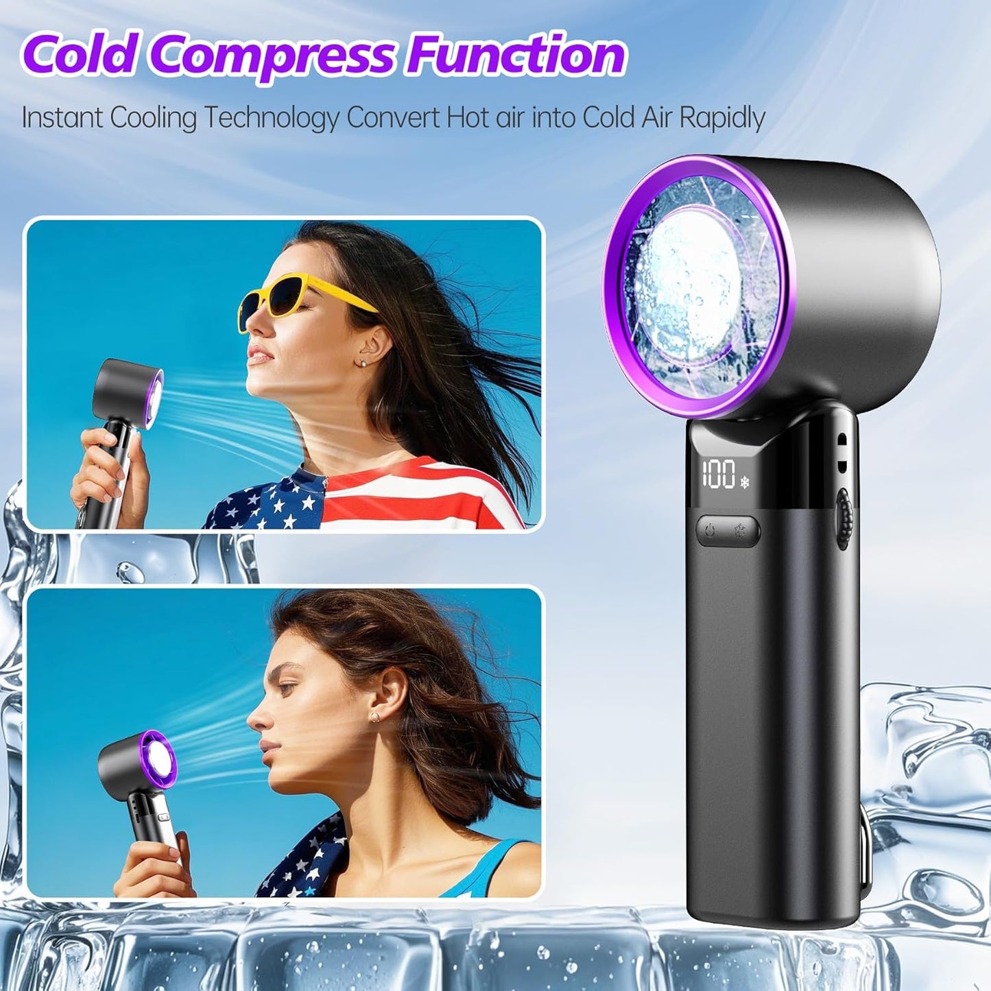 BKC Foldable Portable Handheld Cooling Fan