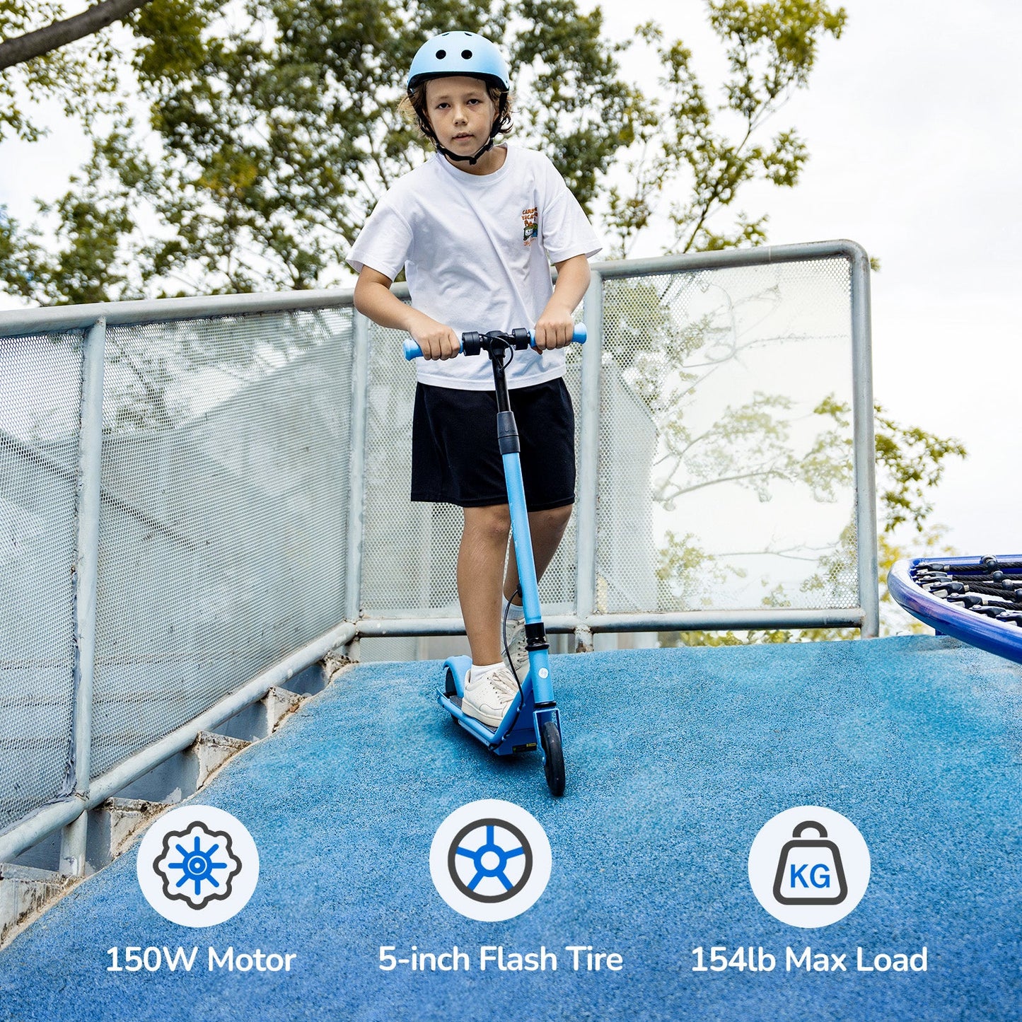 isinwheel S2 Electric Scooter for Kids Ages 6-14