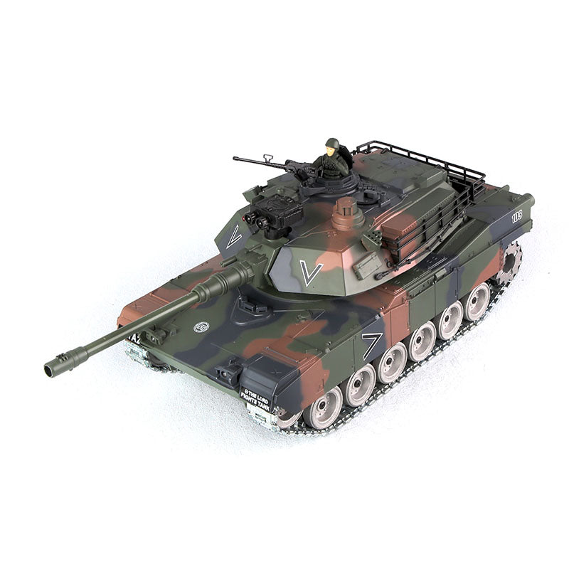 RC Tank US M1A2 ZY 817 PRO 1:18 RC Car Metal Track Metal Road Wheels Electric Battle RC Tank Toy
