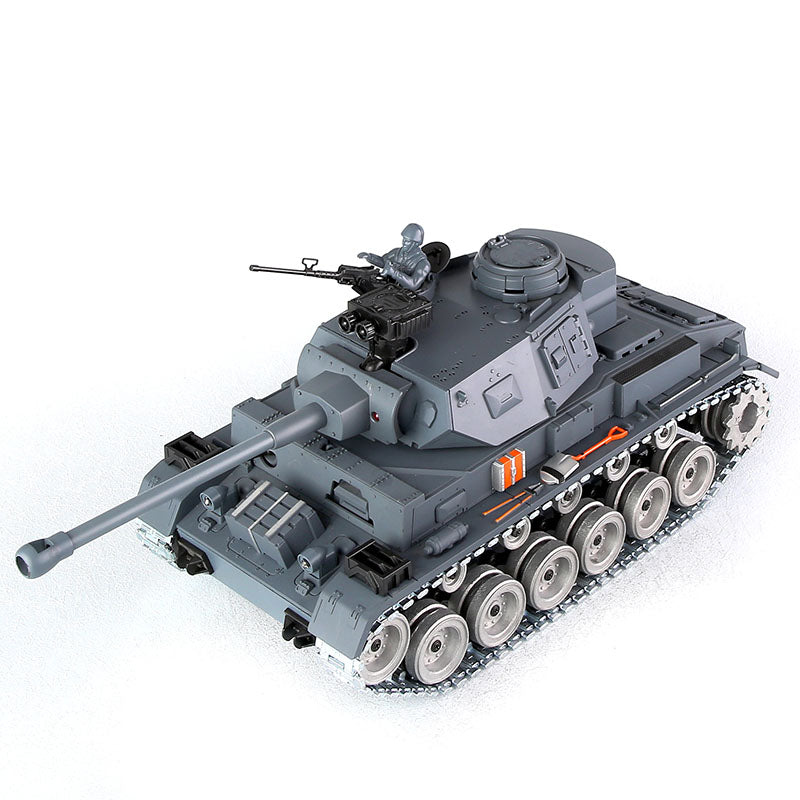 RC Tank Germany lll ZY 827 PRO 1:18 RC Car Metal Track Metal Road Wheels Electric Battle RC Tank Toy