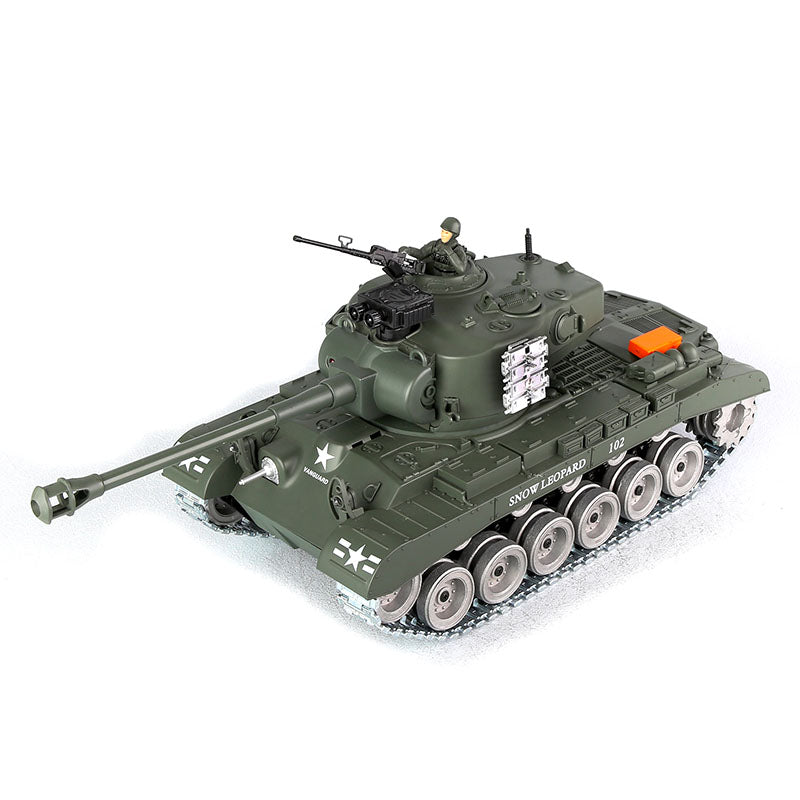 RC Tank US M26 Pershing ZY 814 PRO 1:18 RC Car Metal Track Metal Road Wheels Electric Battle RC Tank Toy