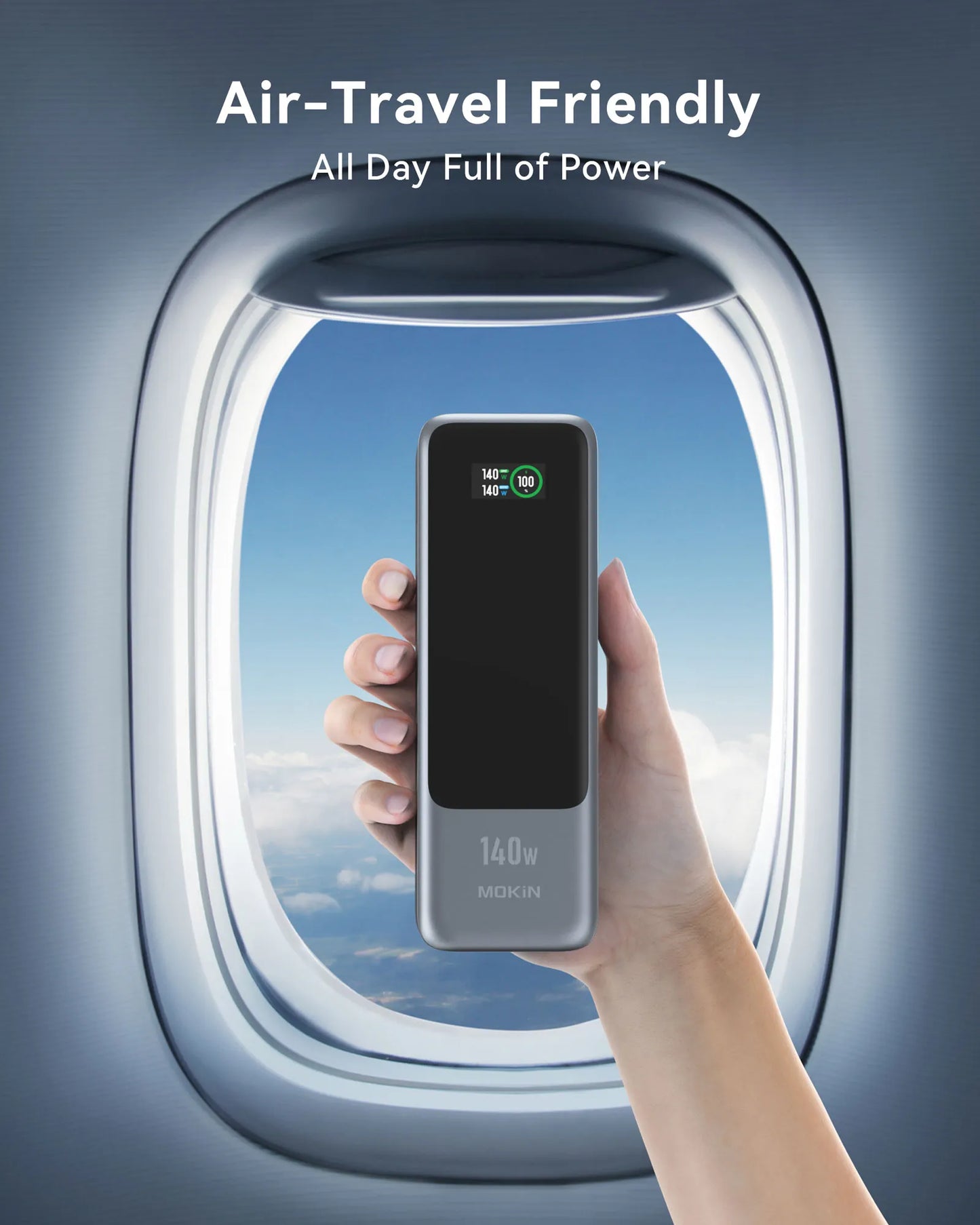 MOKiN Fast Charging Power Bank for Laptop | 24000mAh 140W