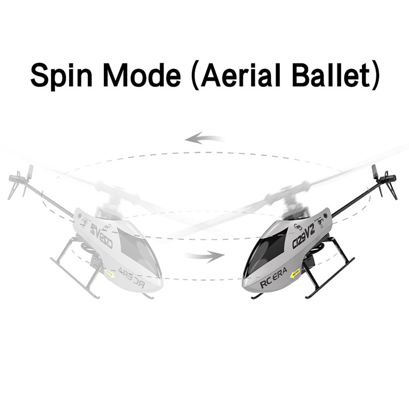 RCERA C129 V2 RC Helicopter 4CH Single Propeller 3D Tumbling 6 Axis Gyroscope RC Aircraft Toy