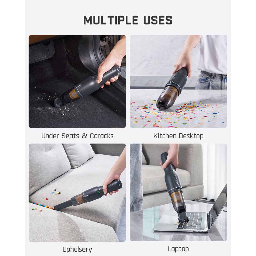 مكنسة فانتيك سليم V7 إيس اللاسلكية المحمولة باليد RobustClean® باللون الرمادي