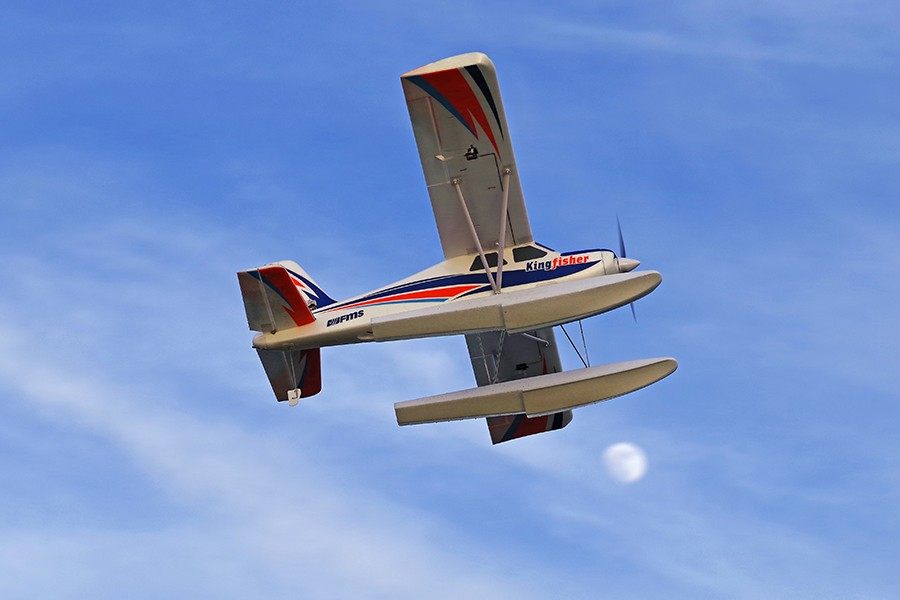 FMS 1400mm Kingfisher PNP with Reflex V3, Wheels, Floats, Skis, Flaps