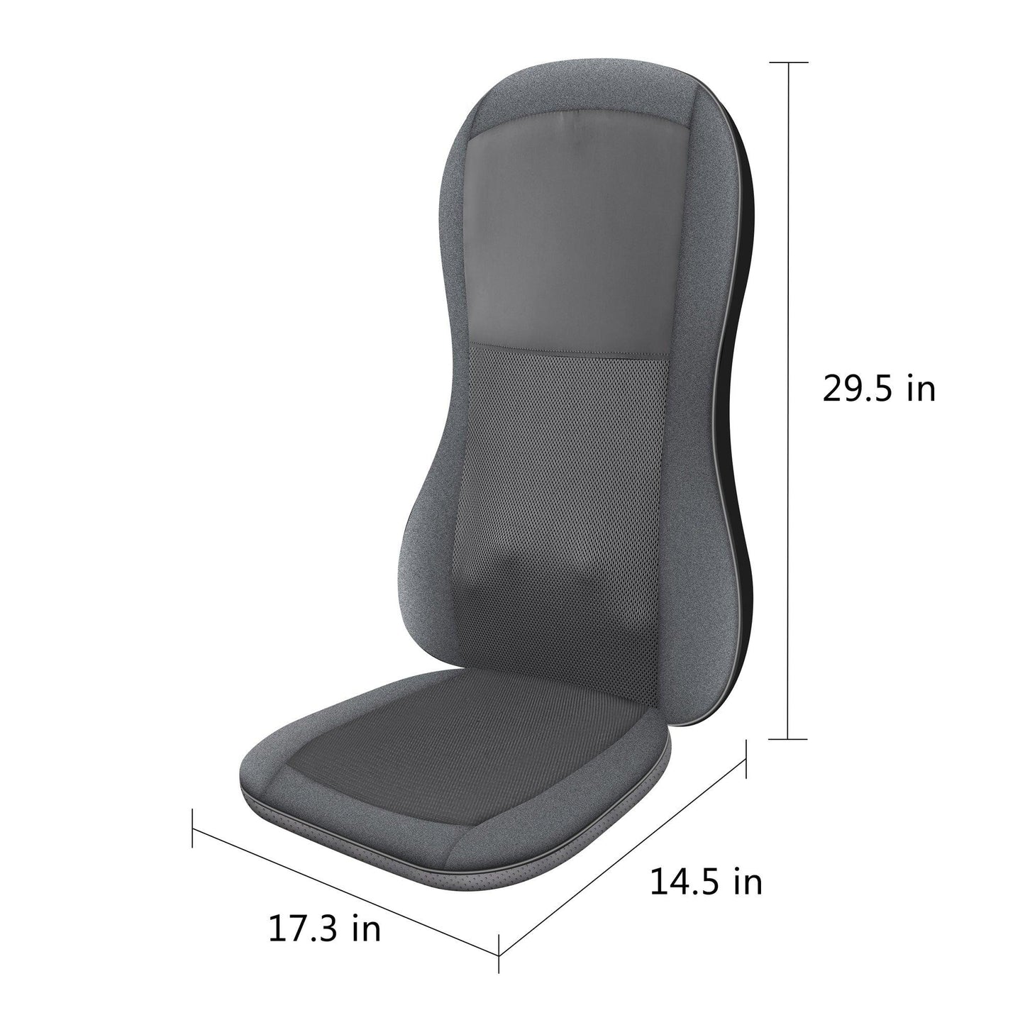 Comfier 2D/3D Shiatsu Full Back Massage Seat Cushion with Heat CF-2913