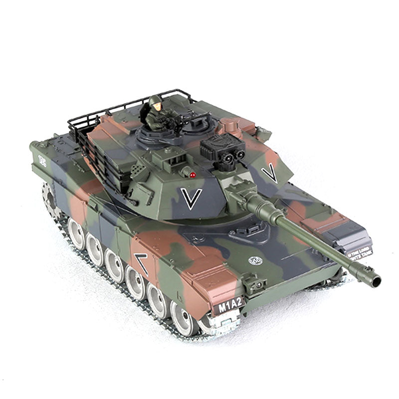 RC Tank US M1A2 ZY 817 PRO 1:18 RC Car Metal Track Metal Road Wheels Electric Battle RC Tank Toy