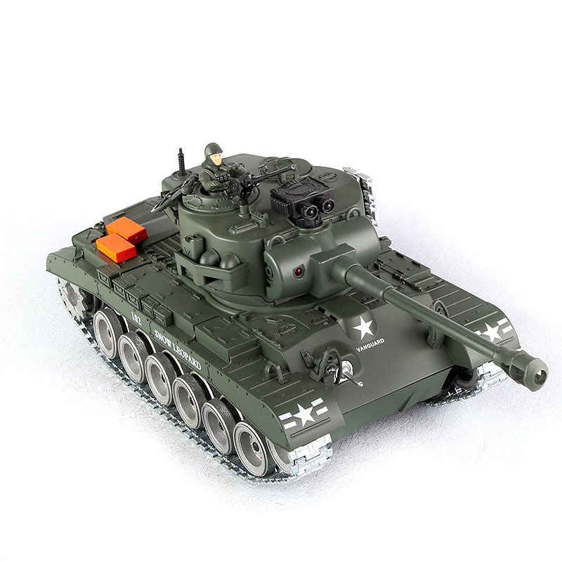 RC Tank US M26 Pershing ZY 814 PRO 1:18 RC Car Metal Track Metal Road Wheels Electric Battle RC Tank Toy