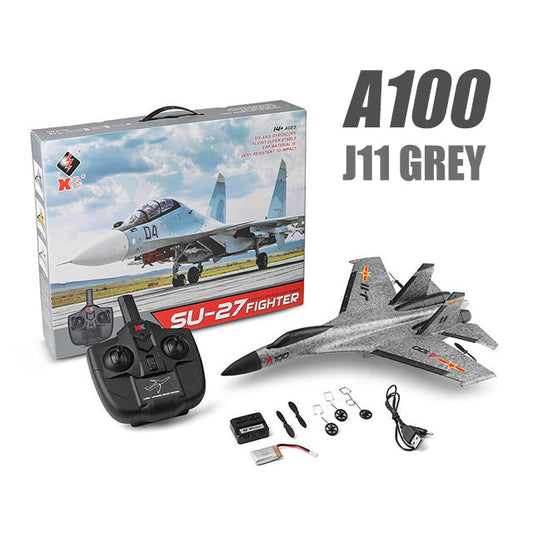 Avión RC WLtoys A100-J11 EPP de 340 mm de envergadura, 2,4 G, 3 canales, planeador de juguete