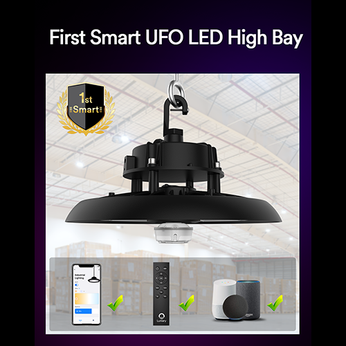مصباح Lumary Smart UFO LED عالي الخليج بقوة 150 واط