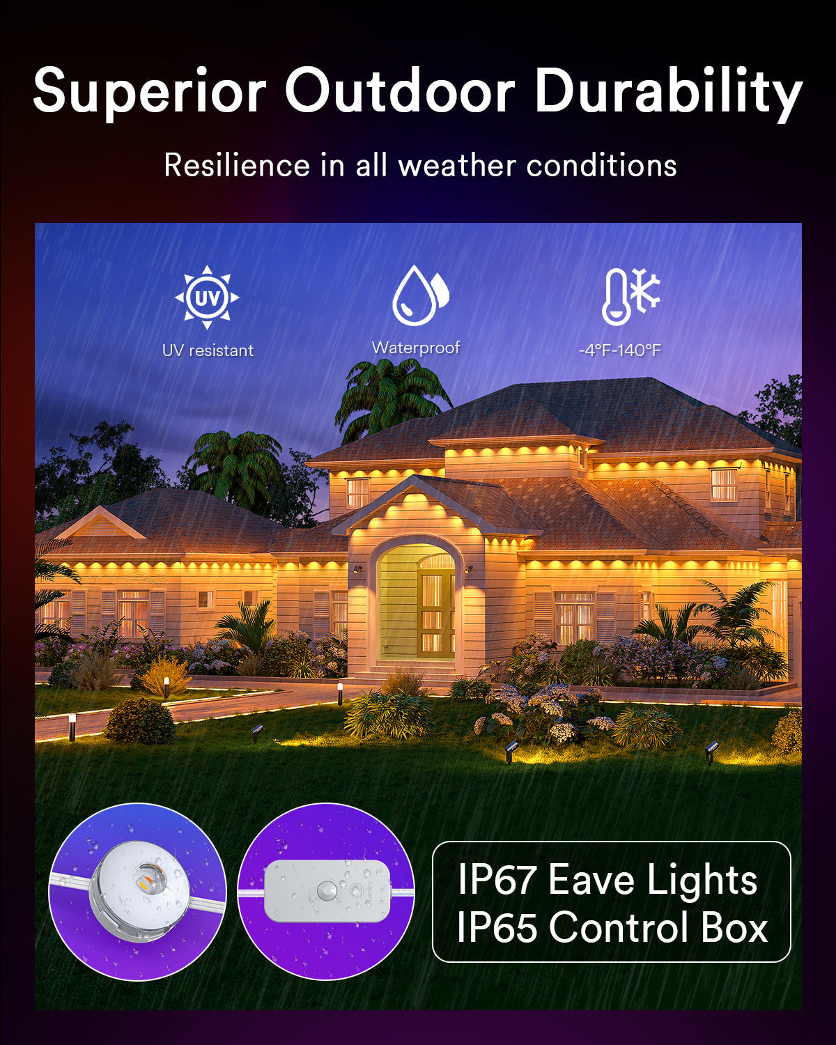 Lumary RGBAI Permanent Outdoor Lights