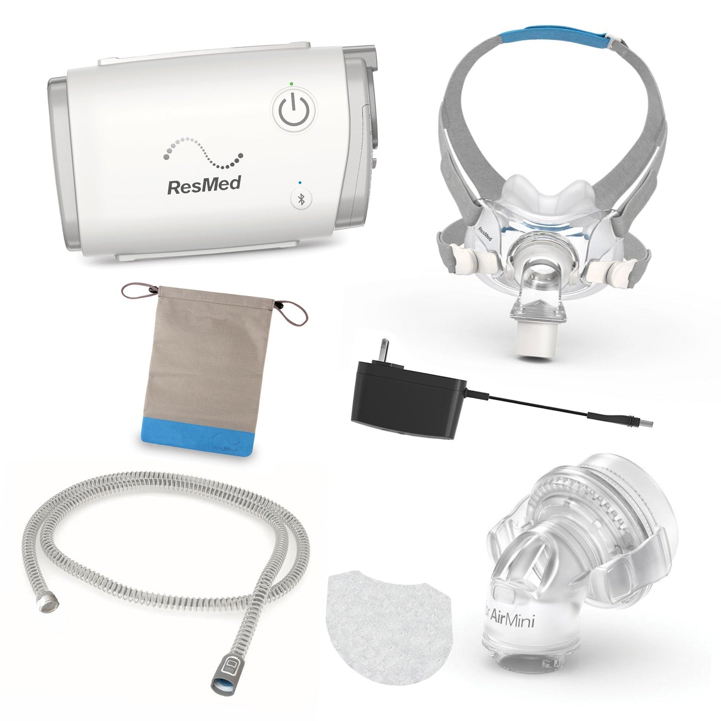 AirMini Travel CPAP Machine with AirFit F30 CPAP Mask Bundle